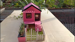 How To Make Beautiful Small Cardboard House.