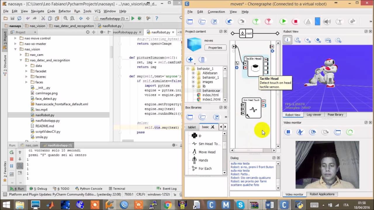 nao face recognition