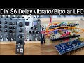 [ $6 ] DIY eurorack modular synth Delay vibrato/ Bipolar LFO with Arduino nano