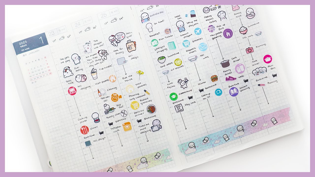 Hobonichi Cousin 2023 Q1 Planner Flipthrough
