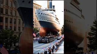🚢 Giant Ship Crossing the Ocean! You Won't Believe Its Size 😱 #shorts