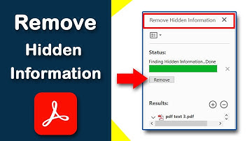 How to remove all hidden information from a PDF using Adobe Acrobat Pro DC