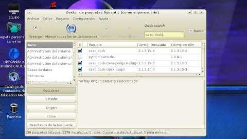 Tutorial de como instalar el cairo-dock en la canaima