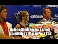Arnold, Stallone & Ronda "Expendables 3" Press Conference in Macau