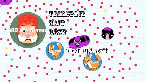 Agar.io - BEST MOMENTS//TRICKSPLIT//BAIT//REKT