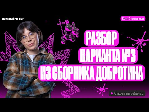 Разбор Варианта 3 Из Сборника Добротина 2024 | Егэ По Химии 2024 | Екатерина Строганова