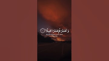 واصبر على ما يقولون واهجرهم هجراً جميلا ✨ | القارئ عبد الرحمن مسعد - أجمل حالات واتس اب قران كريم ❤️