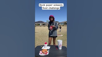 ROCK PAPER SCISSORS FOOD CHALLENGE #shorts