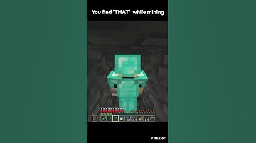 Bro found this while mining #minecraft #shorts