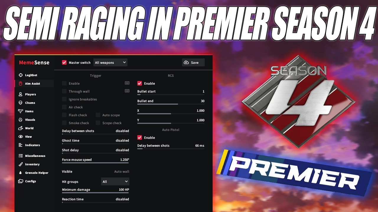 Semi Raging In Premier Season 4 Ft. Memesense | Road To 30k