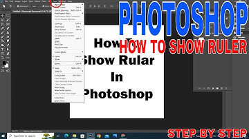 ✅  How To Show Ruler In Photoshop 🔴