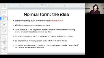 CS825 lecture 1.3 - Normal form games