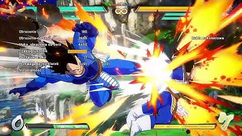 Dragon Ball FighterZ Base Vegeta midscreen loops with Vegito A assist