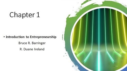 Chapter 1 Introduction to Entrepreneurship. Video Lecture.........Video Lecture Urdu