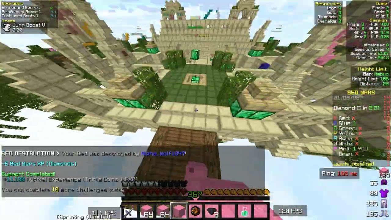 playing uncut solo bed wars