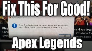 Apex Legends Directx Fix Won T Install Youtube