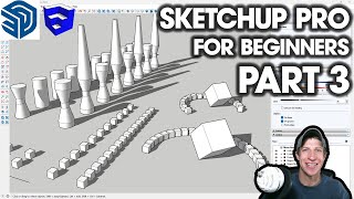 Getting Started in SketchUp Pro Part 3  Copies, Arrays, and Components! (Don't Miss This)