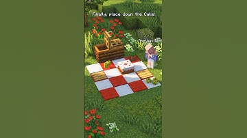 The only picnic tutorial you need 🧺 #shorts #minecraft #minecraftbuild
