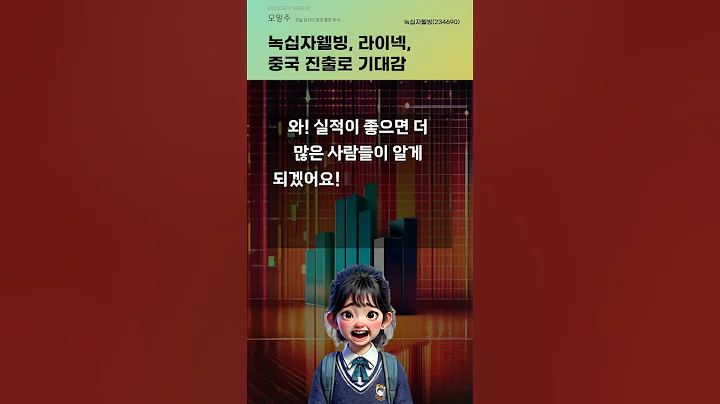 녹십자웰빙, 라이넥, 중국 진출로 기대감 #20240924#주식#증권정보#주식정보