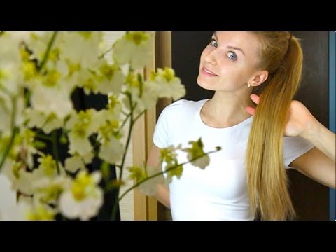Высокий хвост с использованием накладных волос Высокий хвост с использованием накладных волос