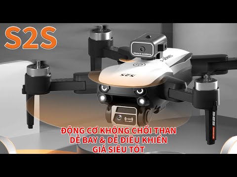 🎥 Review máy bay 4 cánh điều khiển từ xa S2S, động cơ không chỗi than #flycam — Video review, click xem trên YouTube