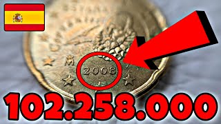 20 EURO CENT 2008 SPAIN - RARE 102.258.000