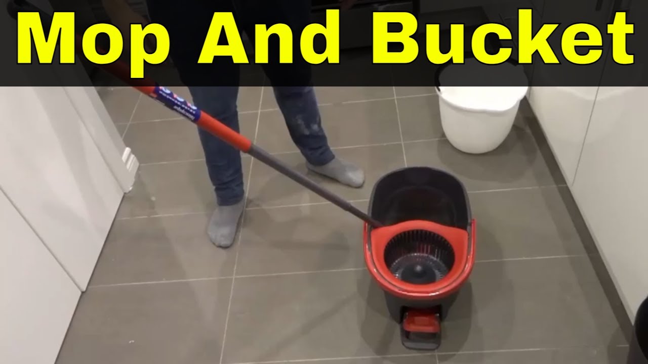 How To Use Vileda Easywring Spin Mop And BucketFull Tutorial YouTube