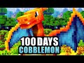I Spent 100 Days in the World&#39;s BEST Minecraft Mod (Cobblemon)