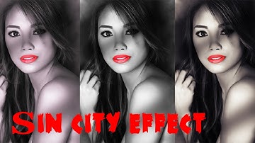 Sin city Portrait In Photoshop - Photoshop Tutorial - Photoshop CC