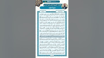 سورة هود من الاية 13 - 28 / للقارئ ضياء المرعي