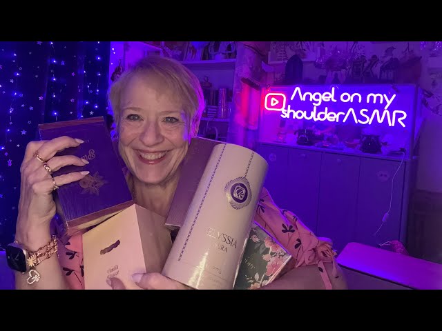 ASMR -perfume time!! unboxing blind buys perfume/fragrance-help me rate /test them-tapping whispers