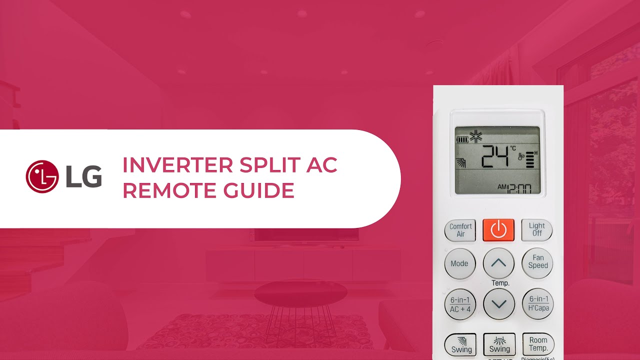 Cater importere Kør væk LG Inverter Split AC Remote Guide | Special Functions - YouTube