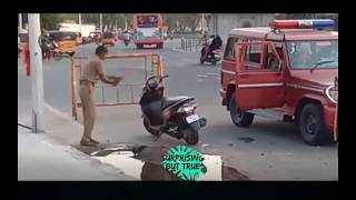 cops vandalising two-wheeler in full public view in Chennai; video goes viral by surprising but true 1,133 views 5 years ago 1 minute, 1 second