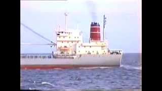 Deck Cargo of Construction machinery on Heavy Lift Merchant Ship