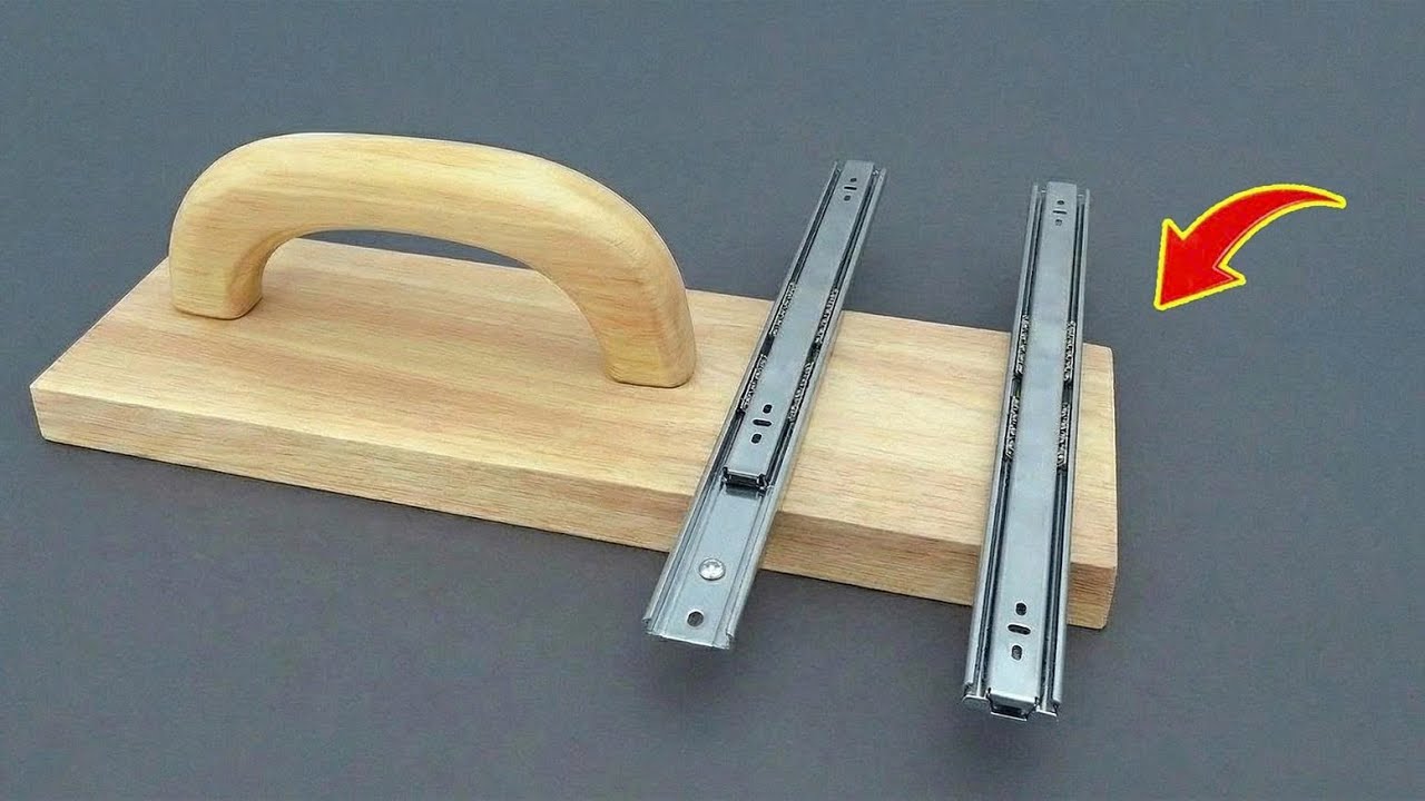 Удивительное изобретение 60-летнего плотника! Превращение направляющей для выдвижного ящика в инстру