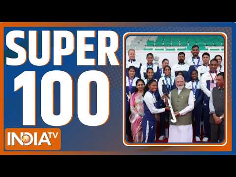 Super 100 : PM Modi Meets Asian Games Champion 2026 | CM Yogi Latest | BJP Updates | UP Politics