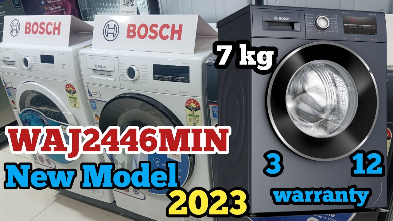 Bosch new front load 7 kg 2023/WAJ2446MIN/Best front load washing machine -  YouTube