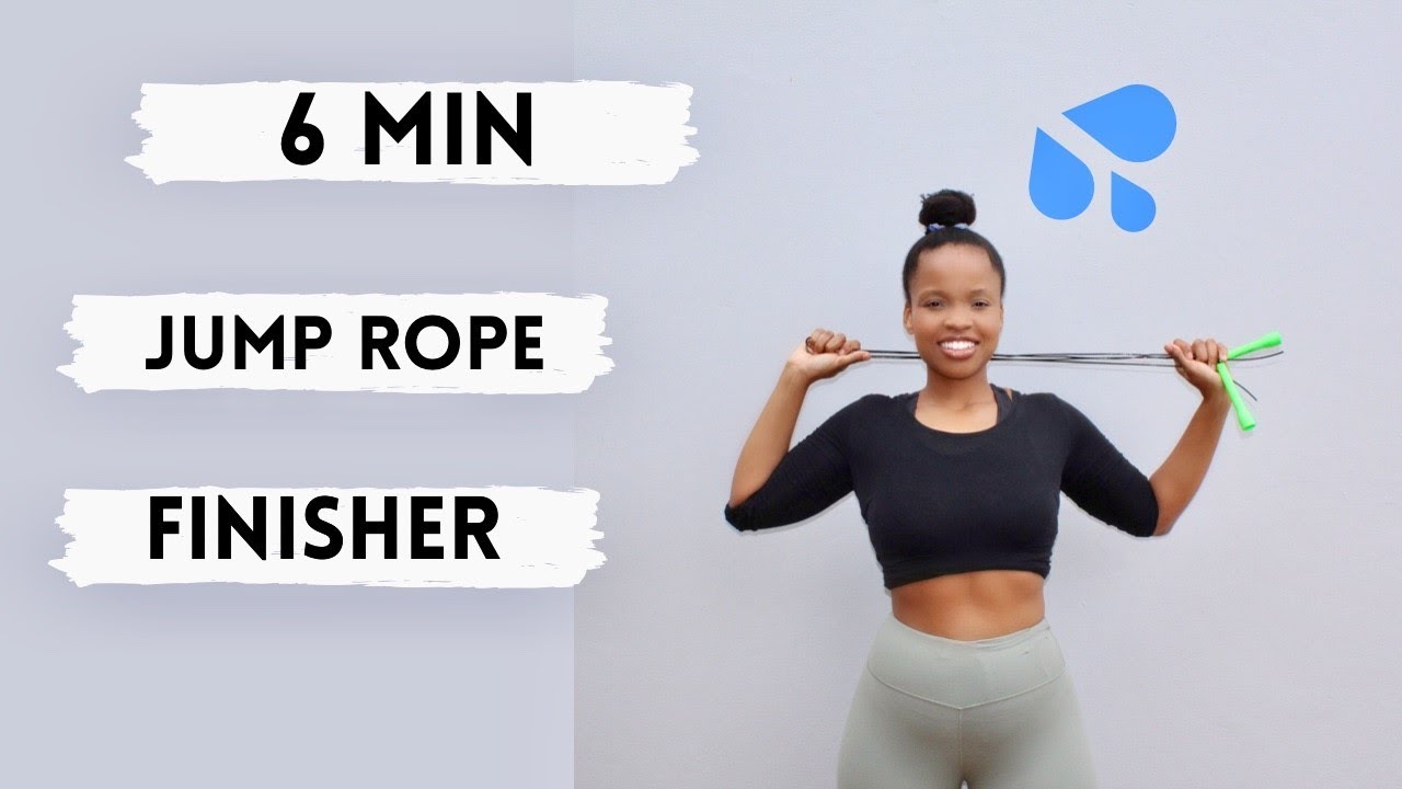 6 MIN JUMP ROPE FINISHER / AT HOME / HIIT - YouTube