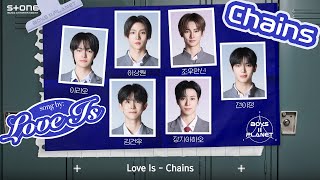 Love Is - Chains| BOYS II PLANET – DEBUT CONCEPT BATTLE|Lyric Video|Stone Music Playlist