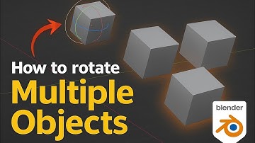 How to Rotate Multiple Objects in Blender | Simple Tutorial