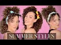 SUMMER HAIRSTYLES FOR CURLY HAIR | The Glam Belle