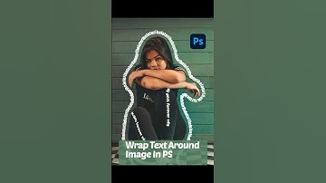 How to Wrap Text Around an Image in Photoshop #youtubeshorts #shorts #photoshop