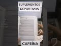 Suplementos #Ergogenicos #Cafe #Cafeina ¿Para que sirve?