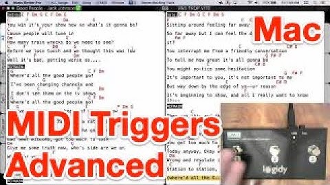 Music Binder Pro - MIDI Triggers Advanced