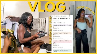 GRAD SCHOOL VLOG Ep. 16// First Week of Fall Semester Prep, Clinic, Shop with me// Finding Balance