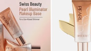 Swissbeauty pearl illuminator makeup base😍|affordable, sun-kissed, natural glow👌|👉01 golden pink😍|