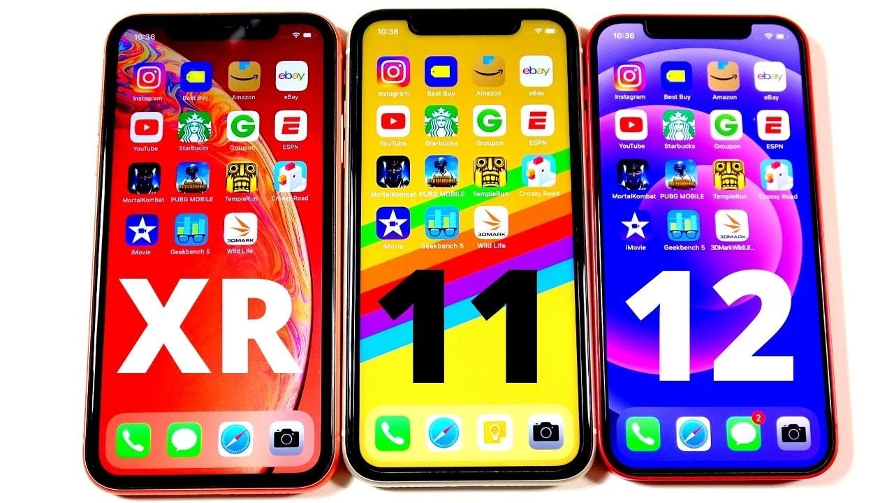 iOS 14.5.1 снижает производительность iPhone 11 и iPhone 12. Apple уже в курсе. Сравнение скорости iPhone XR, iPhone 11 и iPhone 12. Фото.