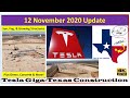 Tesla Gigafactory Texas 12 November 2020 Cyber Truck & Model Y Factory Construction Update (08:30AM)