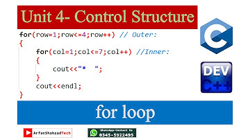 Control Structure | For Loop in C++ | | Class 12 ICS Part 2 Malakand Board