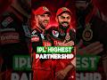 Top 3 IPL highest partnership #shots